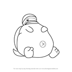 How to Draw Tortletummy from Kirby