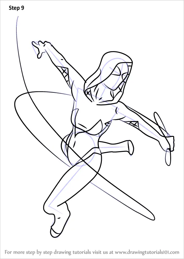 Learn How to Draw Spider-Gwen from MARVEL Contest of Champions (Marvel