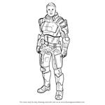 How to Draw Kaidan Alenko from Mass Effect