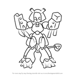 How to Draw Chimerator from Medabots