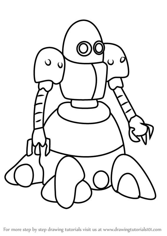 Learn How to Draw Eggy from Medabots (Medabots) Step by Step : Drawing ...