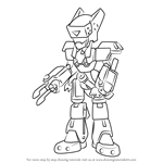 How to Draw Exor from Medabots