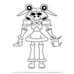 How to Draw Fossilkat from Medabots