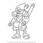 How to Draw Gokudo from Medabots