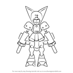 How to Draw Krosserdog from Medabots