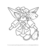 How to Draw Phoenix from Medabots