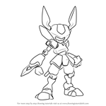 How to Draw Rokusho from Medabots