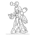 How to Draw Saikachi from Medabots