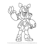 How to Draw Sumilidon from Medabots