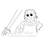 How to Draw Jason Voorhees from Mortal Kombat X