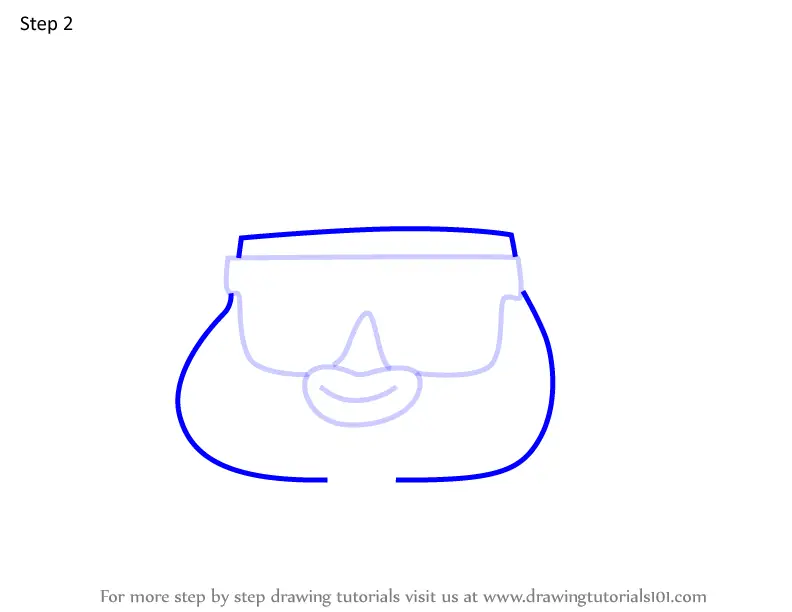 Step By Step How To Draw King Toot From Moshi Monsters