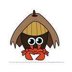 How to Draw Little Crab 2 from Moshi Monsters
