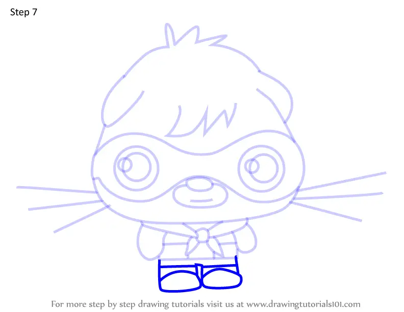 Step by Step How to Draw Super Poppet from Moshi Monsters