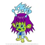 How to Draw Tamara Tesla from Moshi Monsters