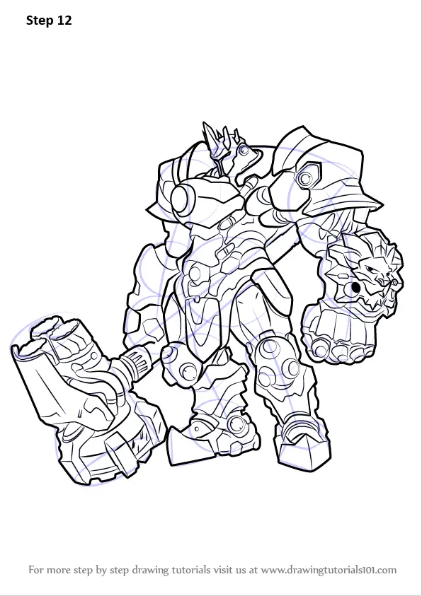 Learn How to Draw Reinhardt from Overwatch (Overwatch) Step by Step ...