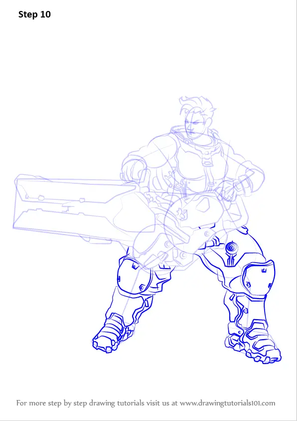 Learn How to Draw Zarya from Overwatch (Overwatch) Step by Step ...