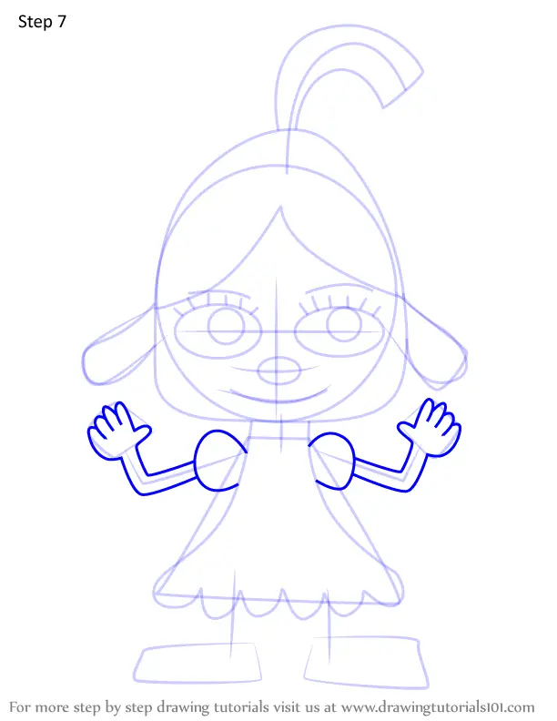 Step by Step How to Draw Pinto Rappa from PaRappa The Rapper ...