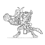 How to Draw Drogoz from Paladins