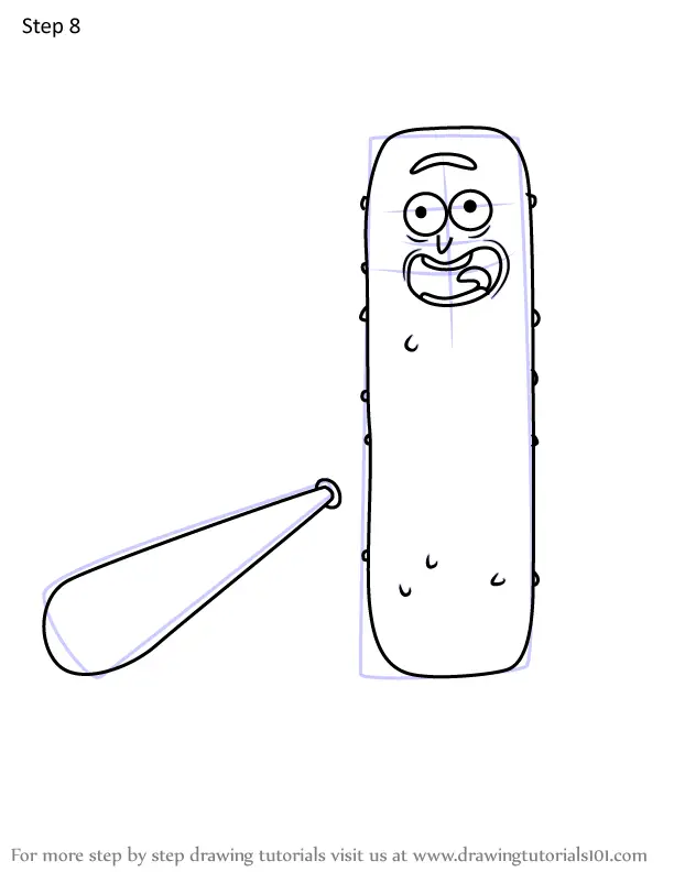 Learn How to Draw Pickle Rick from Piggy (Piggy) Step by Step : Drawing ...