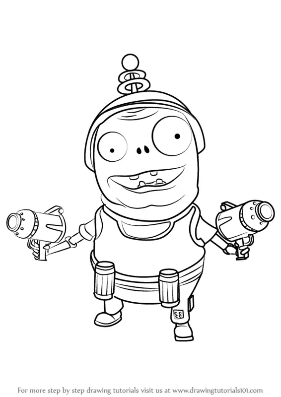 plants vs zombies battle for neighborville coloring pages
