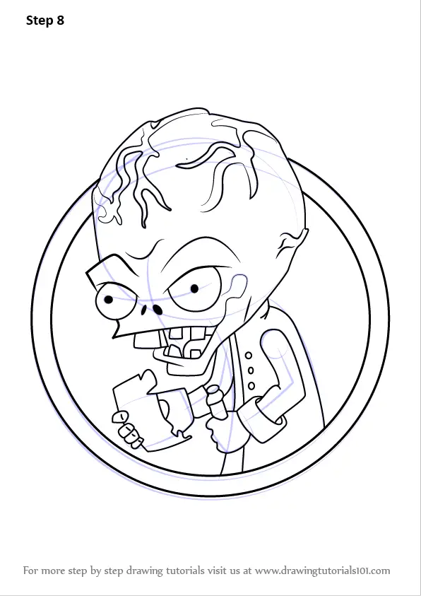 zomboss plants vs zombies coloring pages
