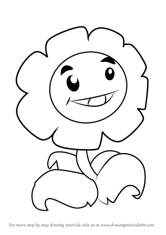 Learn How to Draw Marigold from Plants vs. Zombies (Plants vs. Zombies ...