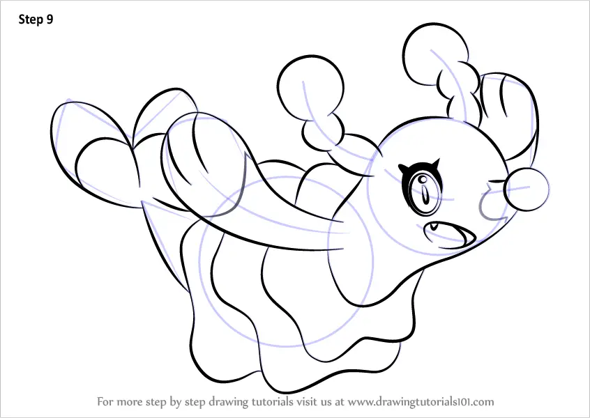 Step by Step How to Draw Brionne from Pokemon Sun and Moon ...