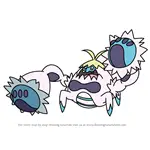 How to Draw Crabominable from Pokemon Sun and Moon