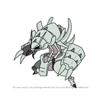 How to Draw Golisopod from Pokemon Sun and Moon
