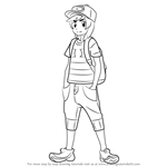 How to Draw Hero from Pokemon Sun and Moon