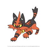 How to Draw Torracat from Pokemon Sun and Moon