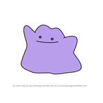 How to Draw Ditto from Pokemon GO printable step by step drawing sheet ...