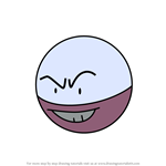 How to Draw Electrode from Pokemon GO