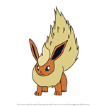 How to Draw Flareon from Pokemon GO