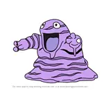 How to Draw Grimer from Pokemon GO