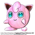 How to Draw Jigglypuff from Pokemon GO