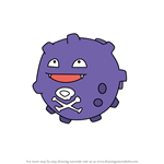 How to Draw Koffing from Pokemon GO