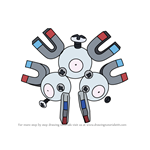 How to Draw Magneton from Pokemon GO