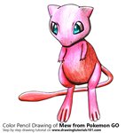 How to Draw Mew from Pokemon GO