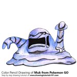 How to Draw Muk from Pokemon GO