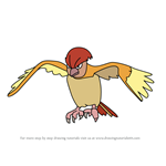 How to Draw Pidgeotto from Pokemon GO