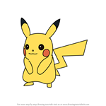 How to Draw Pikachu from Pokemon GO