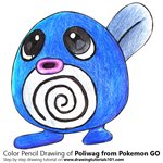 How to Draw Poliwag from Pokemon GO