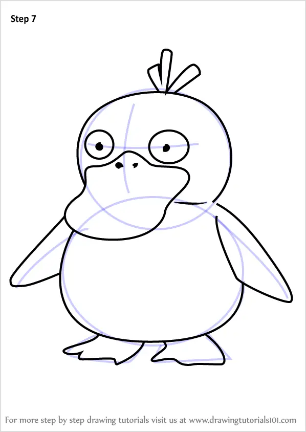 How to Draw Psyduck from Pokemon GO. 
