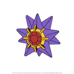 Learn How to Draw Starmie from Pokemon GO (Pokemon GO) Step by Step ...