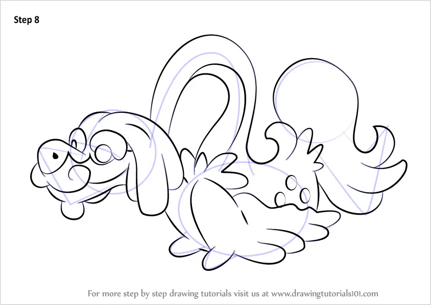 drampa coloring page pdf pokemon