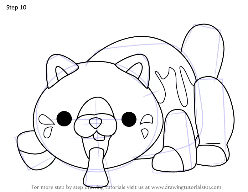 Step by Step How to Draw Candy Cat from Poppy Playtime