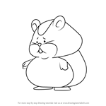 How to Draw Hamster from Professor Layton