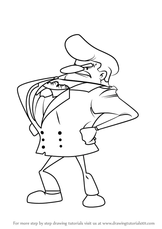 Learn How to Draw Inspector Clamp Grosky from Professor Layton ...