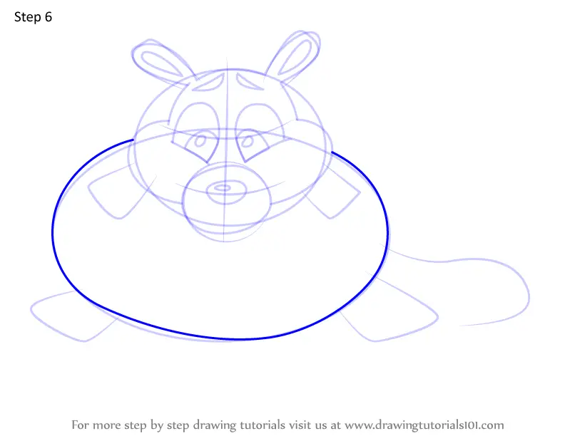 Learn How to Draw Fat Dormouse from Putt-Putt (Putt-Putt) Step by Step ...